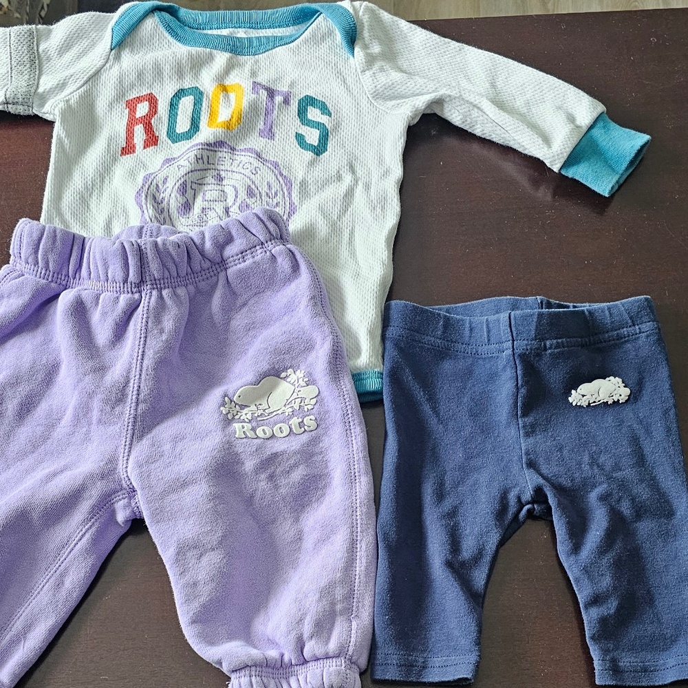Baby Roots 3-6m Lot
